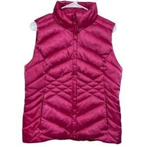 Women's‎ The North Face Aconcagua Vest 550 goose Down Puffer Vest Pink medium q1